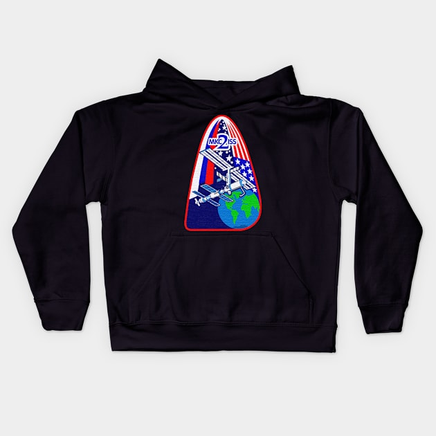 Black Panther Art - NASA Space Badge 143 Kids Hoodie by The Black Panther